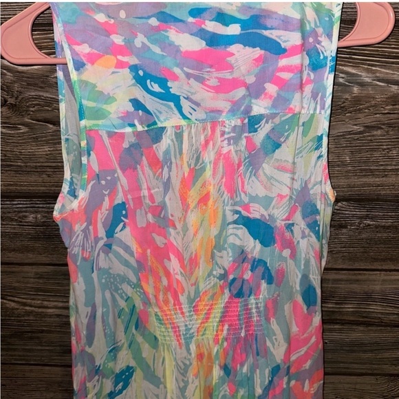 Lilly Pulitzer VEUC HTF Sparkling Sands Ezra dress button with pockets - Picture 9 of 10